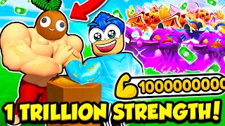 I Got 1 TRILLION STRENGTH In Arm Wrestle Simulator [upl. by Daye205]