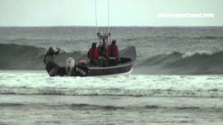 Dory boat launch in Pacific City Oregon [upl. by Sheila]