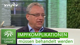 CoronaSchutzimpfung  Prof Harald Matthes über Impfkomplikationen  Hauptsache gesund  MDR [upl. by Waverley]