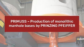 Production of monolithic manhole bases with varying channels manhole bases production by PRIMUSS [upl. by Naujet]