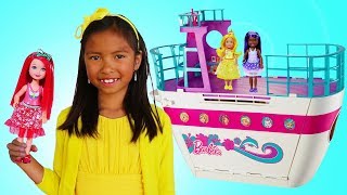 Wendy Pretend Play w Barbie Doll Cruise Ship Adventure Toy [upl. by Myrwyn]