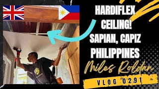 VLOG 291 INSTALLING A HARDIFLEX CEILING IN PHILIPPINES COMPLETE PROCESS [upl. by Groos648]