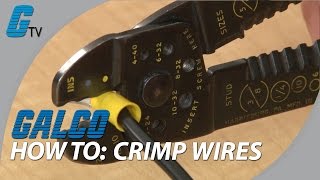 How to Crimp Wires  Basic Tips on Crimping  Galco [upl. by Hunger219]