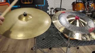 Zildjian A Custom 20 Ride and T Cymbals  Kevin Paradis signature ride 20 comparison [upl. by Ennairac760]