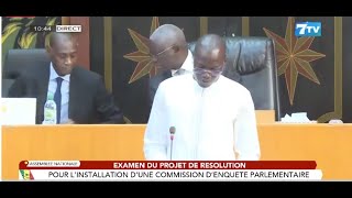 🔴DIRECT Assemblée Nationale Examen du Projet de résolution pour l’installation d’une commission [upl. by Nalad]