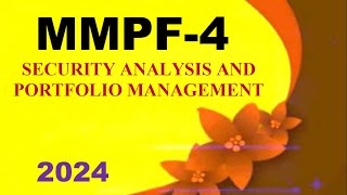 IGNOU MMPF4 Solved Assignment 2024 For January 2024 and July 2024 Sessions [upl. by Jarl]