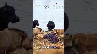 A Tragic Fate Of Baby Hippo 🦛 With Horrible Lions animals junglefacts crewfacts wildanimalfacts [upl. by Okram]