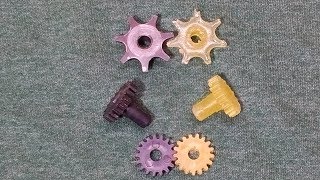 Molding And Casting a Gear  Resin Casting  Resin Gear Casting  rtv silicone moulding [upl. by Kurtz]