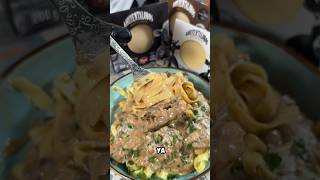 Pasta Stroganoff🍝 shorts [upl. by Dlabihcra]