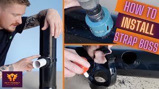 How to Install a Strap Boss  Connect Waste to Soil Pipe [upl. by Tammi]