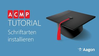 Schriftarten installieren – ACMP Basics [upl. by Maxwell]