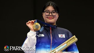 South Korea claims shooting gold after recordsetting day  Paris Olympics  NBC Sports [upl. by Mann314]