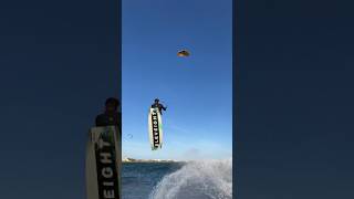 Crazy huge Kitesurfing jump 😱🤯 with EleveightKites [upl. by Lever]