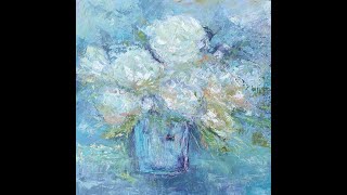 Ethereal  Floral Abstract Painting by Artist Filomena Booth [upl. by Scuram]