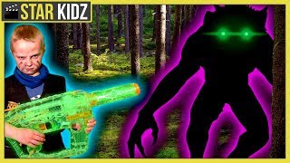 Backyard Creature Lair Revealed Mystery Beast Vs Ethan  Sneak Attack Nerf Battle [upl. by Eelirem487]