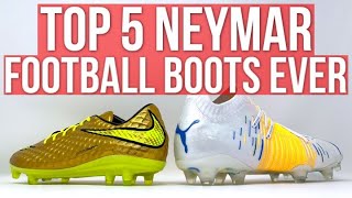 Top 5 Neymar football boots of alltime [upl. by Sherm884]