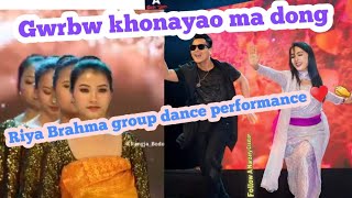 Riya Brahma bodo group dance  gwrbw khonayao stageshow [upl. by Yerd95]