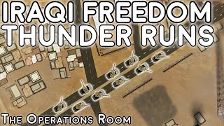 Thunder Runs in Basra  Operation Iraqi Freedom  Animated [upl. by Ecniv]