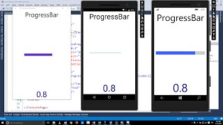 Xamarin Forms with Visual Studio Part 24 ProgressBar [upl. by Nonnaer]