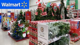 WALMART CHRISTMAS DECORATIONS CHRISTMAS TREES ORNAMENTS SHOP WITH ME SHOPPING STORE WALK THROUGH [upl. by Joyann]