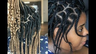 How To  Individual Crochet Goddess Locs Like A Pro  NO CORNROW [upl. by Erdda]