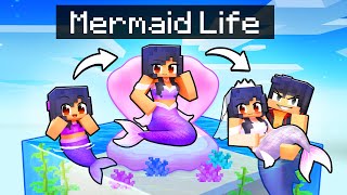 Having a MERMAID LIFE in Minecraft [upl. by Doralia]