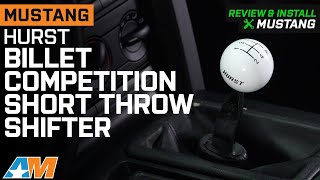 Mustang Hurst Billet Competition Plus Shifter  TR3650 0510 GT Review [upl. by Tega]