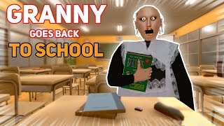 GRANNY GOES BACK TO SCHOOL Secret Plans  Granny The Mobile Horror Game Mods [upl. by Neetsuj]