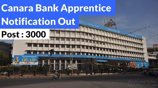 Canara Bank Recruitment 2024  Canara Bank Apprentice Notification Out  Canara Bank Apprentice [upl. by Erna674]