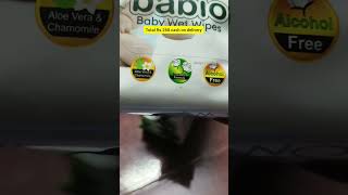 Wet wipes from meesho meesho amazon babycare minivlog wipes combo babywipes [upl. by Adnolehs]