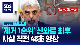 제거 1순위 신와르 최후…사살 직전 48초 영상  SBS  D리포트 [upl. by Ahsinroc]