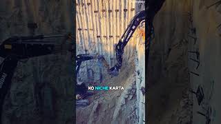 Excavator men uses their brain  shorts youtubeshorts facts jcbconstruction [upl. by Hcirdla]