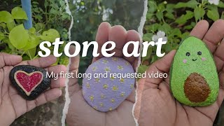 STONE ART How to make paper weight using stones ഇനി ഇളം കാറ്റിൽ ഒന്നും കടലാസുകൾ പറന്ന് നടക്കില്ല [upl. by Voltmer]