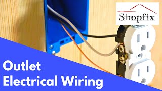 How to Install an Outlet From a Junction Box  Electrical Wiring [upl. by Trebreh]