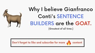 Why I LOVE Gianfranco Contis Sentence Builders  Extra SupportChallenge [upl. by Curhan178]