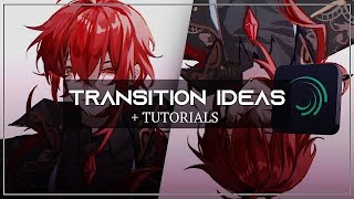 4 Transition Ideas  TUTORIALS  Alight Motion [upl. by Fein]