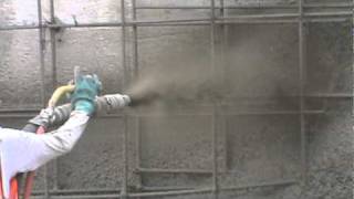 Nozzling Technique  spray concrete [upl. by Tihom942]