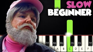 Dance Monkey  Tones and I  SLOW BEGINNER PIANO TUTORIAL  SHEET MUSIC by Betacustic [upl. by Munt828]