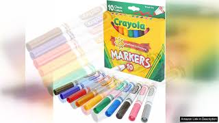 Crayola Broad Line Markers 12 Packs Bulk Markers for School Coloring Markers Review [upl. by Innej]