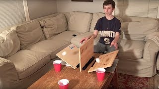 Ping Pong Trick Shots With a Fidget Spinner Shot  Thats Amazing [upl. by Engleman691]