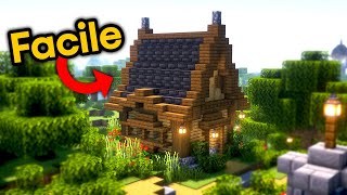 Tuto Minecraft  Maison Médiévale DÉBUT de SURVIE  Facile [upl. by Parsaye]