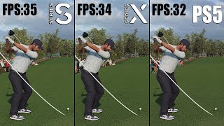 EA Sports PGA Tour  Xbox Series S vs Series X vs PS5 [upl. by Noerb]