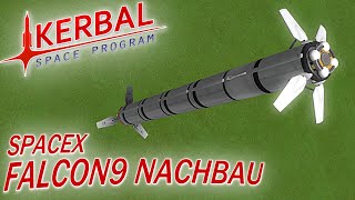 Falcon9 in Kerbal Space Program Deutsch German Gameplay [upl. by Siver178]