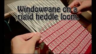 Windowpane on a rigid heddle loom [upl. by Bausch741]