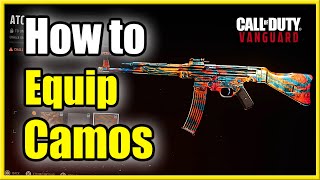 How to Equip Weapon Camos in COD Vanguard amp Warzone Get GOLD amp Atomic [upl. by Angeli729]