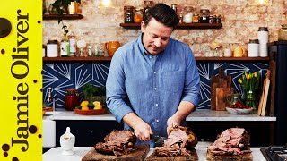 How to Cook a Leg of Lamb  Jamie Oliver [upl. by Chiquia]