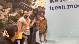 Jason Momoa arrives in to Auckland NZ amp is greeted with a pōwhiri [upl. by Clotilda]