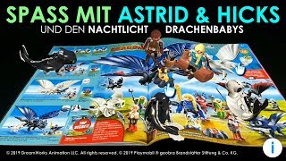 Spass mit Playmobil ® Astrid amp Hicks amp den Nachtlicht Drachenbabys [upl. by Spence761]