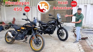 New Yezdi Adventure Vs New Himalayan 450 Price Mileage Features Specification Detail Comparison [upl. by Ycal]