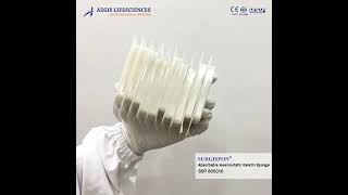 SURGISPON Absorbable Haemostatic Gelatin Sponge haemostatic sponge  CE2460  MDSAP ISO13485 [upl. by Oahc]